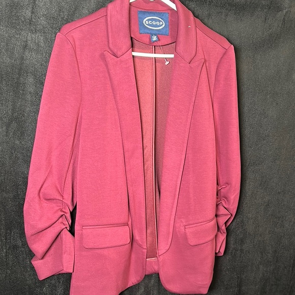 Scoop Pink Blazer Professional Suit Jacket - Picture 3 of 7